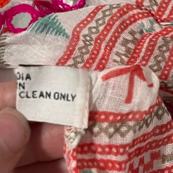 Juliet Dunn Whimsical Size 2 Embroidered Mosaic Mirror Sequin Puff Sleeve Dress - Picture 8 of 8